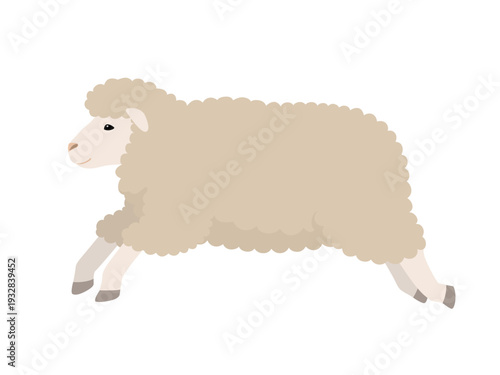 ジャンプする羊のベクターイラスト