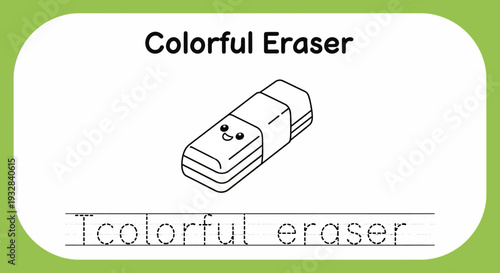 Cute Kawaii Eraser with Face, Learning, School Supplies, Stationery, Drawing, Writing