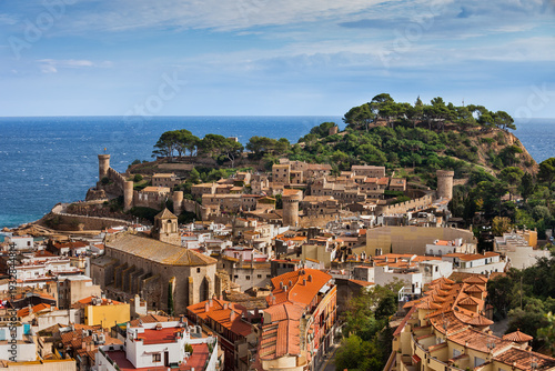 Town of Tossa de Mar in Spain