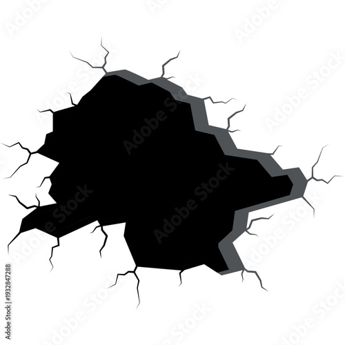 Broken Wall Vector