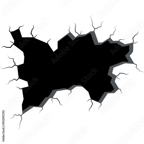 Broken Wall Vector