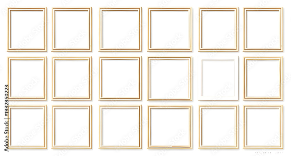 Fototapeta premium frame, blank, photo, empty, border, picture, mockup, template, design, vector, illustration, isolated, white, gallery, wall, decor, interior, art, display, placeholder, minimal, modern, classic, squar