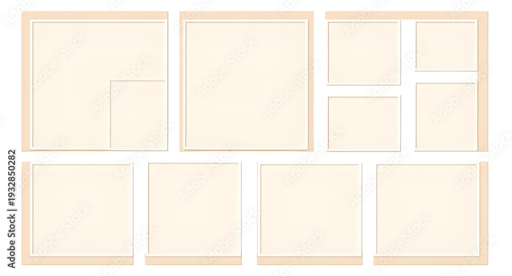 Fototapeta premium frame, photo, blank, empty, border, picture, mockup, template, design, vector, illustration, isolated, white, gallery, wall, decor, interior, art, display, placeholder, minimal, modern, classic, squar