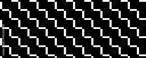 Black and white checkered pattern, Checkerboard seamless pattern