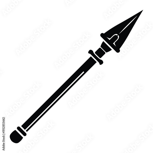 spear rpg fantasy weapon icon illustration