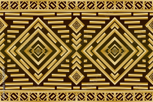 GOLDEN SINGAPORE SEAMLESS PATTERN