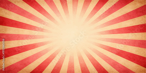 Grunge retro vintage sunburst background with rays and stripes