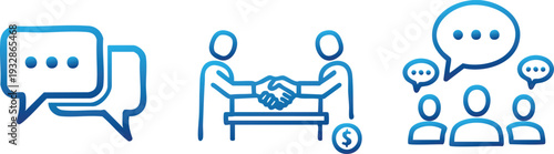 Customer Support Chat and Help Line Icon