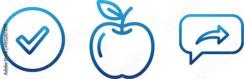 Healthy Lifestyle and Organic Icons