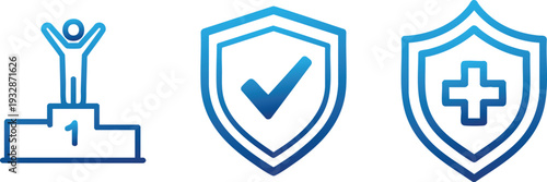 Security Shield and Safety Icons
