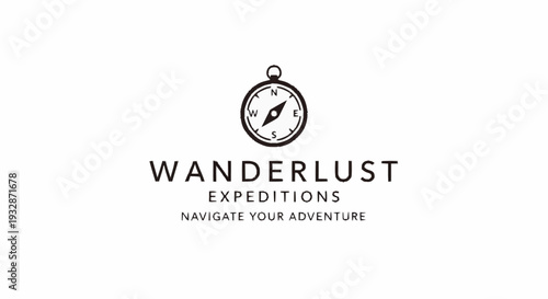 Vintage Compass Logo Design Element.