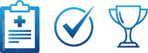 Quality Assurance and Trophy Icons