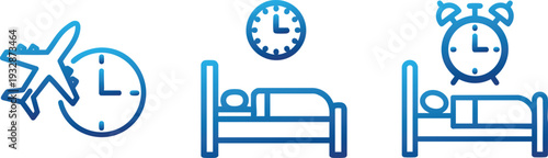 Bedroom Furniture and Interior Icons