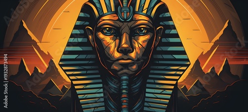 the sphinx vector illustration t-shirt design,generative AI
