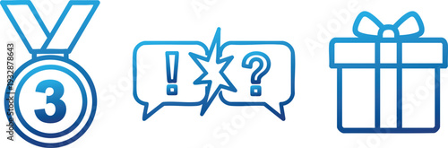 Loyalty Program Rewards and Gift Icons