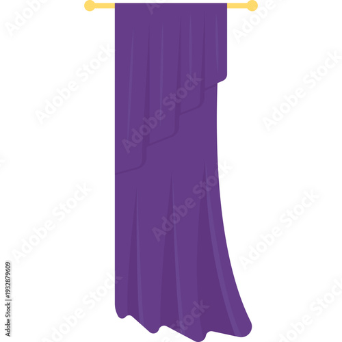 Flat Curtain Vector