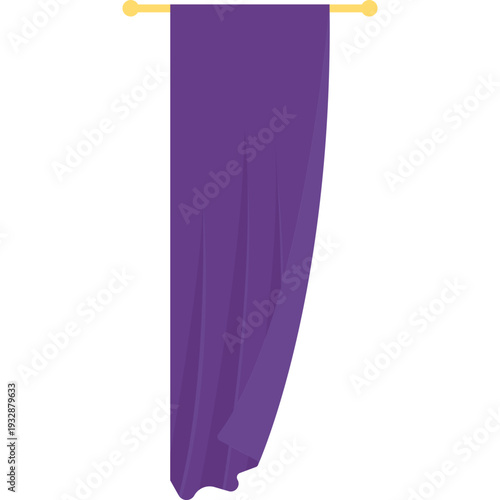 Flat Curtain Vector