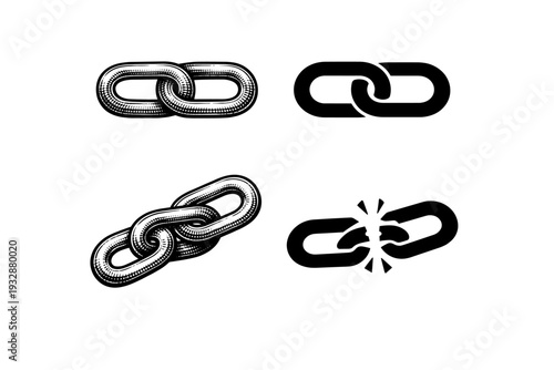 Linked and broken chains: variations of connection and disconnection
