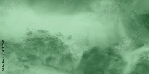 Green smoke clouds, dark background, atmospheric design, overlay texture