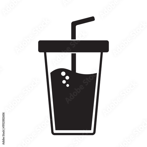cup drink flat icon vector