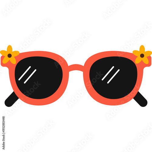 Summer Eyeglass Vector