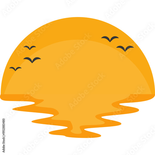 Sunrise Sunset Vector