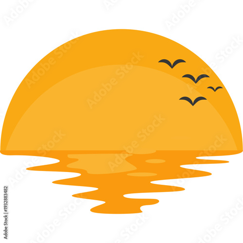 Sunrise Sunset Vector