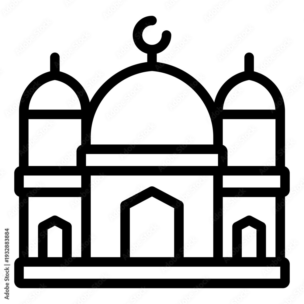 Obraz premium mosque icon vector