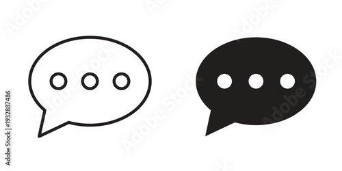 Comments icons. Vector illustration. Editable stroke. Isolated icon suitable for web,