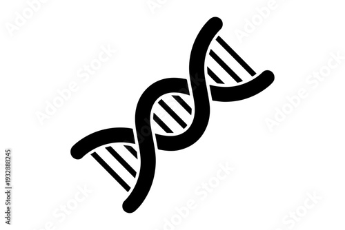 DNA strand graphic featuring helix structure, embodying genetics, life science, and biomedical innovation 