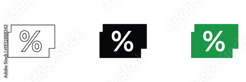 Discount card different style icon set, versatile voucher and membership card symbols in flat, outline, glyph and gradient variations, scalable vector graphics for ecommerce