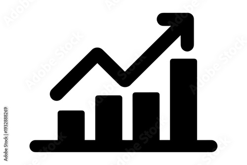 dynamic financial graph ascending, symbolizing growth and success 