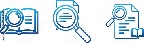 Research Analysis and Microscope Icons