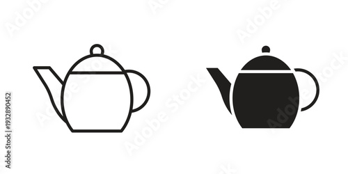 Kettlebell icons. Vector illustration. Editable stroke. Isolated icon suitable for web,
