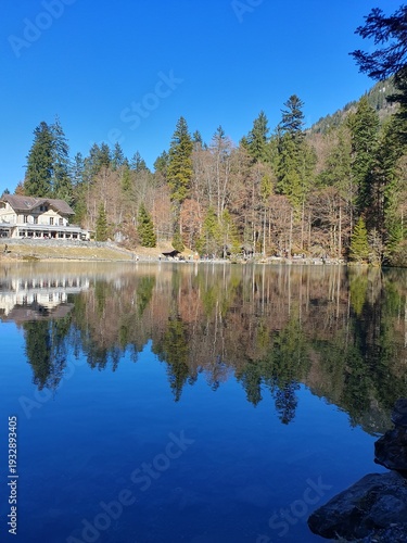 Der Blausee ist trotz seiner geringen Grösse einer der bekanntesten Bergseen der Schweiz. Er ist ein beliebtes Ausflugsziel im Berner Oberland.