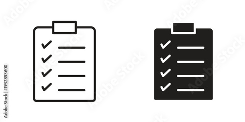Report card icons. Vector illustration. Editable stroke. Isolated icon suitable for web,