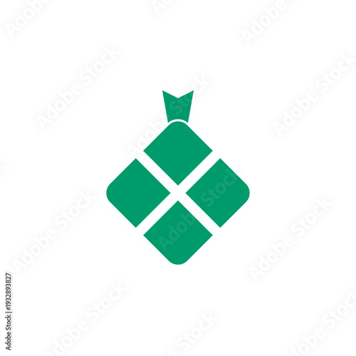 ketupat icon logo vector graphic design illustration