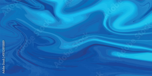 vibrant blue liquid marble texture background with fluid turquoise swirls, abstract aqua wave pattern for modern design