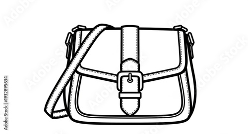 Elegant shoulder bag with a buckle closure and adjustable strap, perfect for carrying essentials.