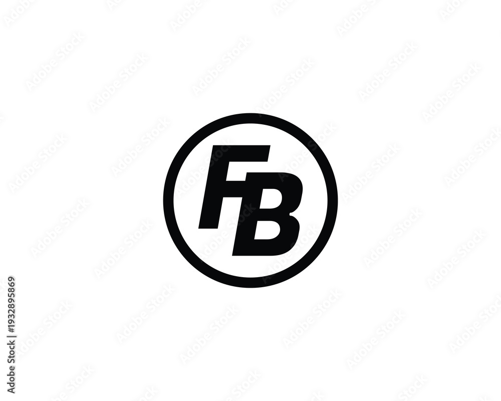 Obraz premium FB Logo Design. FB