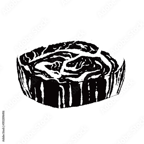 Thick Cut Wagyu Beef Tenderloin Steak Raw Monochrome