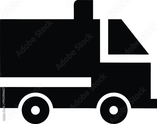 ice resurfacer zamboni silhouette line art vector illustration on transparent background