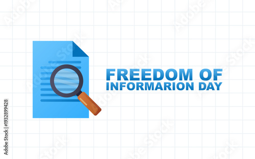 Vector graphic of Freedom of Information Day ideal for Freedom of Information Day celebration.