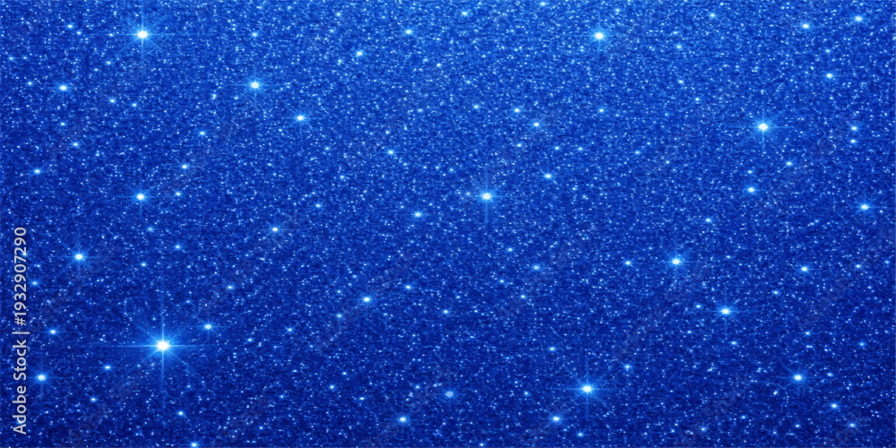 Obraz premium Blue Glitter Bokeh Background with Sparkling Shimmer and Twinkling Star Light Texture