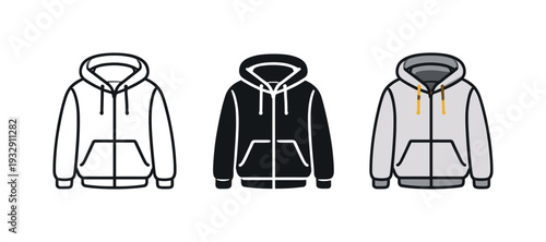 Contemporary menswear scene showing a casual jacket hoodie icon with relaxed fit symbolizing modern men apparel lifestyle — three