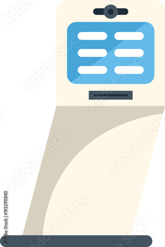 Digital self service kiosk with touch screen panel for automated information access