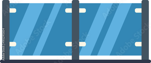 Glass railing system providing safety and contemporary design for balconies and terraces