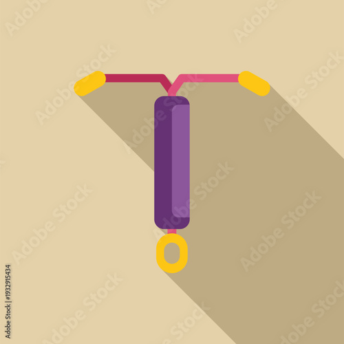 Intrauterine device - iud - icon representing women's health and reproductive planning