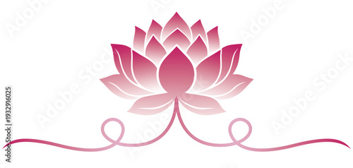 Lotus flower vector illustration