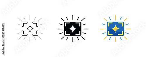 Seamless selection outcome visualized by a highlighted item frame icon with focus lines indicating an engaging browsing result —